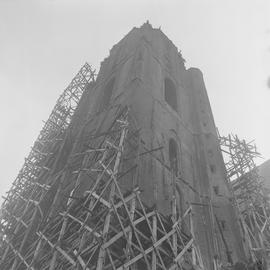 Pożar wieży kościoła św. Elżbiety