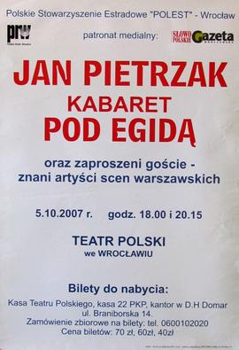 Jan Pietrzak, Kabaret Pod Egidą oraz zaproszeni goście - znani artyści scen warszawskich: koncert