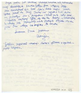 List od Adama Galosa
