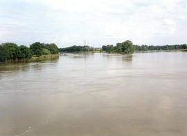 Zalane tereny przy Kanale Powodziowym