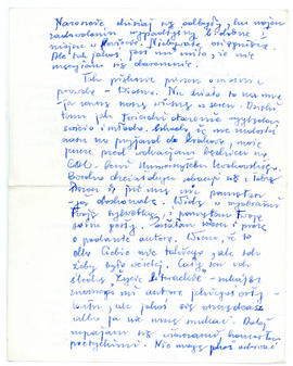 List do Juliana Fercza