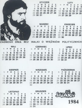 Kalendarz Solidarność 1984