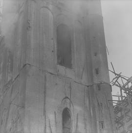 Pożar wieży kościoła św. Elżbiety