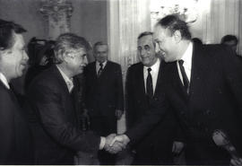 Premier Tadeusz Mazowiecki z wizytą w Pradze -1990